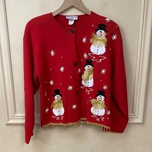 Vintage Shane Lee Inc Snowman Christmas Sweater